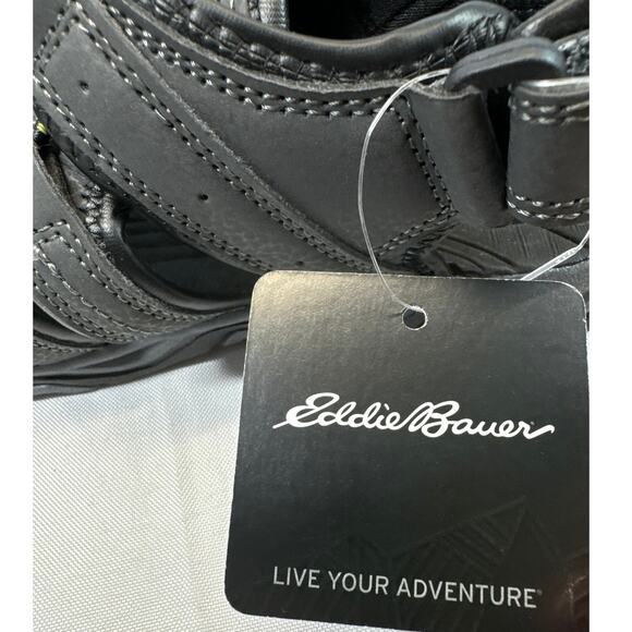 Eddie Bauer Grand Gray Black Hiking Sandals boys sz 4 - Picture 7 of 7